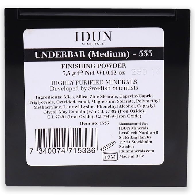 Finishing Powder - 533 Underbar by Idun Minerals for Women - 0.12 oz Powder