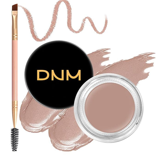 BEFIVECOK 2Pcs Brow Pomade Set with Dual-ended Eyebrow Brush, High pigment Water proof Natural finish Eyebrow Makeup Set with Eyebrow Brush for Women and Girls（02#）