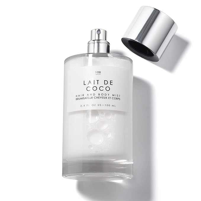 Le Monde Gourmand Lait de Coco Hair & Body Spray Mist - Bergamot, Vanilla, Coconut Fragrance Notes- 3.4oz (100ml)