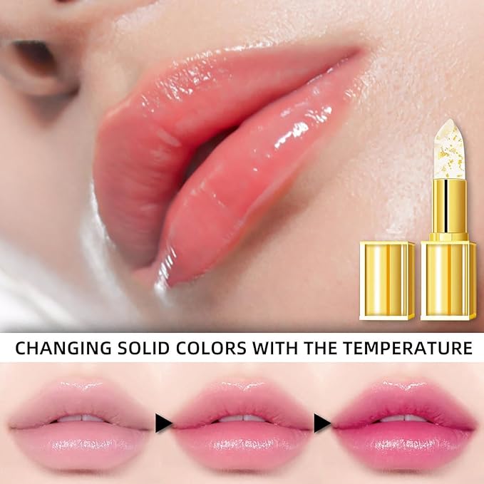 True Tone Lipstick, Color Changing Lipstick, PH Lip Balm, Clear Lip Stick That Changes Color, Transferproof Tint Balm for Women, Long-Lasting Moisturizing Lip Glow, Hydrating & Non-Sticky (5)