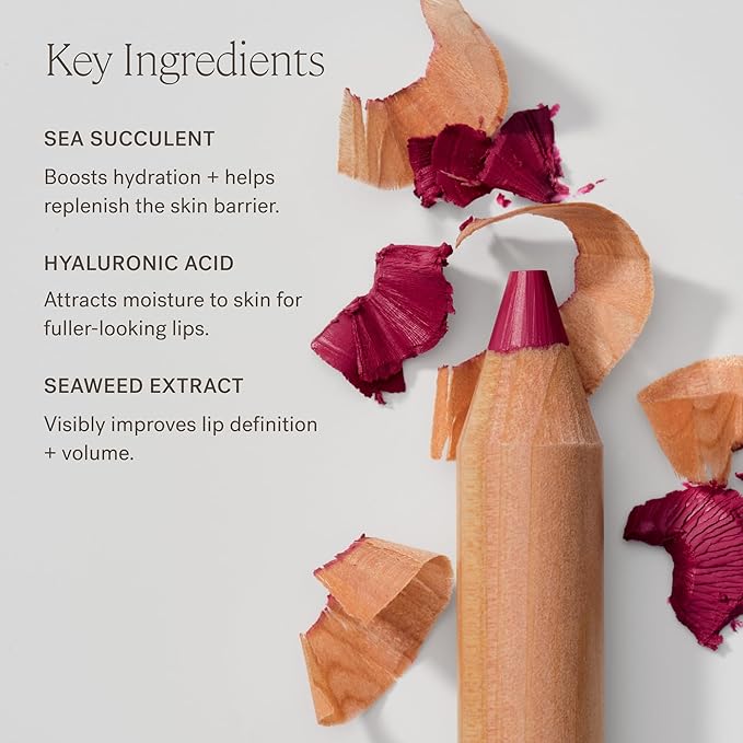 ILIA - Lip Sketch Hydrating Crayon | Hydrate, Plump, Smooth, Strengthen | Long Lasting up to 12-Hours, Bleed-Resistant, Soft-Matte | Barrier-Building, Non-Toxic, Cruelty-Free (Tableau)