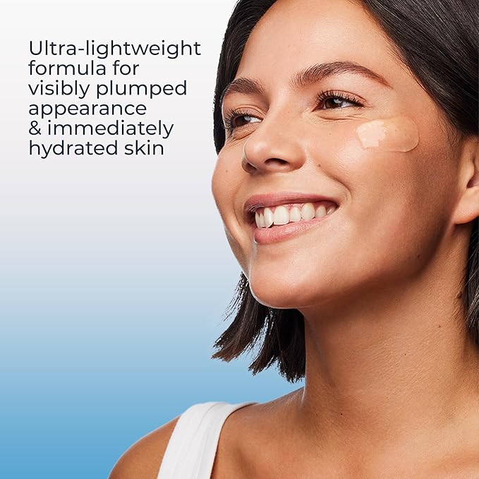 Eucerin Immersive Hydration Smoothing Face Serum, Ultra-Lightweight Hyaluronic Acid Serum Reduces the Look of Fine Lines and Wrinkles, Holiday Gifts for Self Care, 1 Fl Oz Bottle