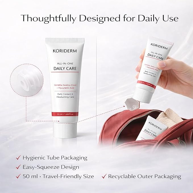KORIDERM Time Reverse Cream, Daily Moisturizing Face Cream with Centella Asiatica (Cica) & Hyaluronic Acid – Lightweight All-in-One Skin Care for Daily Comfort – 50 mL / 1.69 fl oz (2)