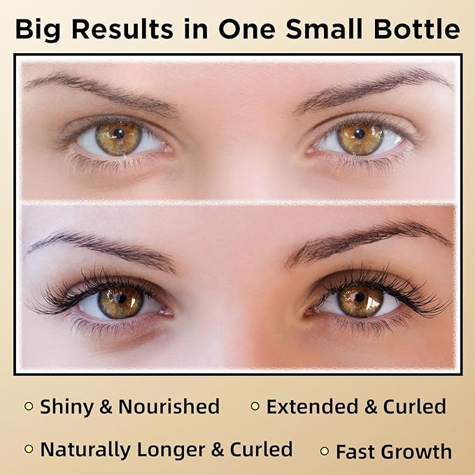 ASAMO Eyelash & Eyebrow Growth Serum - 2-in-1 Lash & Brow Enhancer for Longer, Thicker, Fuller Looking Lashes - Advanced Peptide Formula, Vegan & Cruelty-Free, Safe for Sensitive Eyes - 3ml