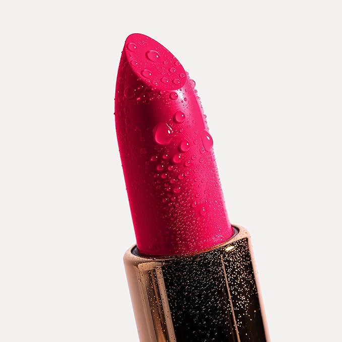 YENSA Vibrant Silk Hydrating Lip Stick - Long Lasting Lipstick with Hyaluronic Acid, Vitamin E & Super Oils - High Pigment Color & Semi Glossy Finish - Moisturizing Formula - Charm (0.12 oz)