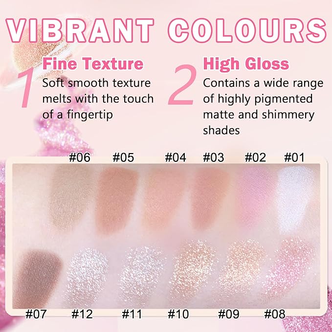 Glitter Eyeshadow Champagne Pearl Glow Single Eyeshadow,Ultra Fine Shimmer Eyeshadow Lightweight Sparkling Blendable Formula,Daily Multiuse Glossy Eyes Makeup (10 Cowboy)