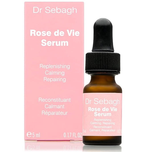 Dr Sebagh Rose de Vie Serum - 0.17 fl oz - Award-Winning Nourishing Anti-Aging Formula - Use with Dry, Mature, or Sensitive Skin - Designed to Soothe Redness & Irritation - Regenerating & Invigorating