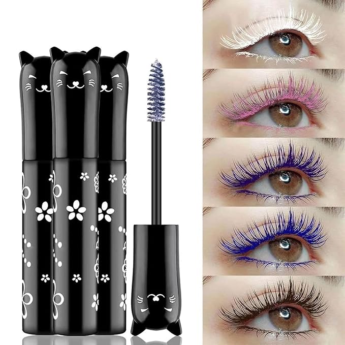 Pink Mascara For Eyelashes Waterproof Voluminous Colored Lengthening Curling Defining
