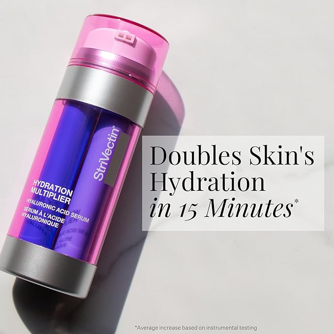 StriVectin Multi Action Hydration Multiplier Serum with Hyaluronic Acid, Ceramides and Peptides for Dehydrated, Dry Skin (Pack of 2)