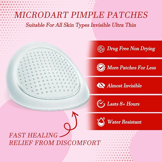 Pimple Patch (153 Count), Acne Patch Bulk, Zit Stickers 3 Sizes, Hydrocolloid Spot Stickers, Clear Acne Dots for Covering Zits, Blemishes and Breakouts