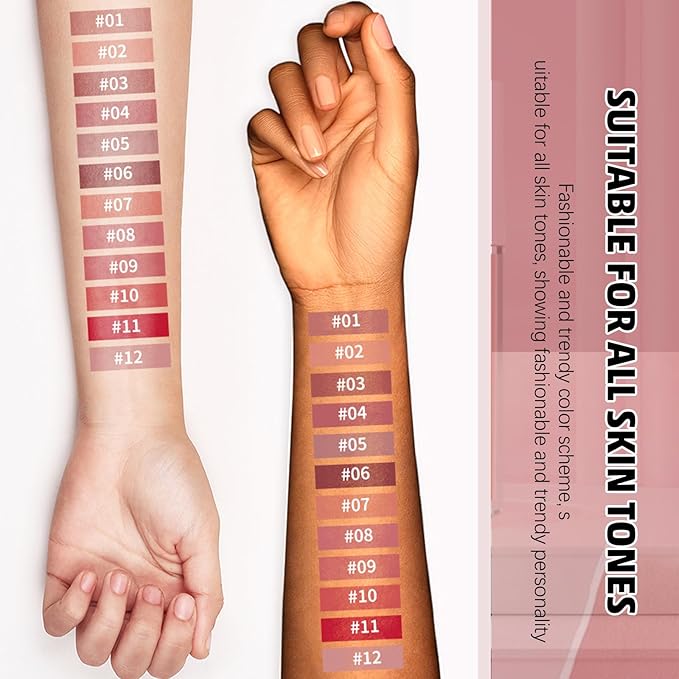 Matte Lip Gloss, Lip Gloss Silky Smooth Finish, Lipgloss Makeup Colorful and Creamy Texture, Lipstick for Every Occasion, Lip Oil Moisturizing and Hydrated #09
