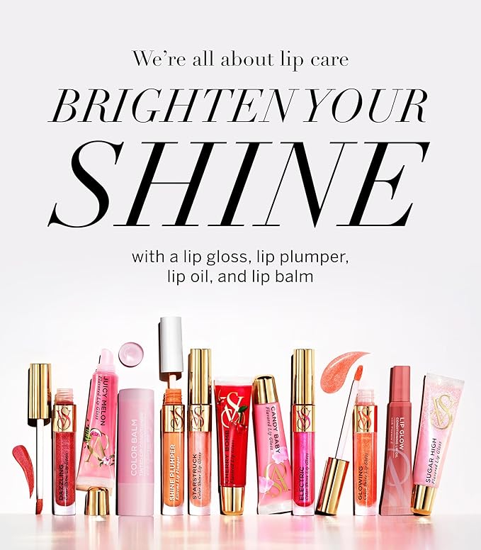 Victoria's Secret 5 Piece Assorted Lip Gloss Gift Set, Flavored Gloss for Women