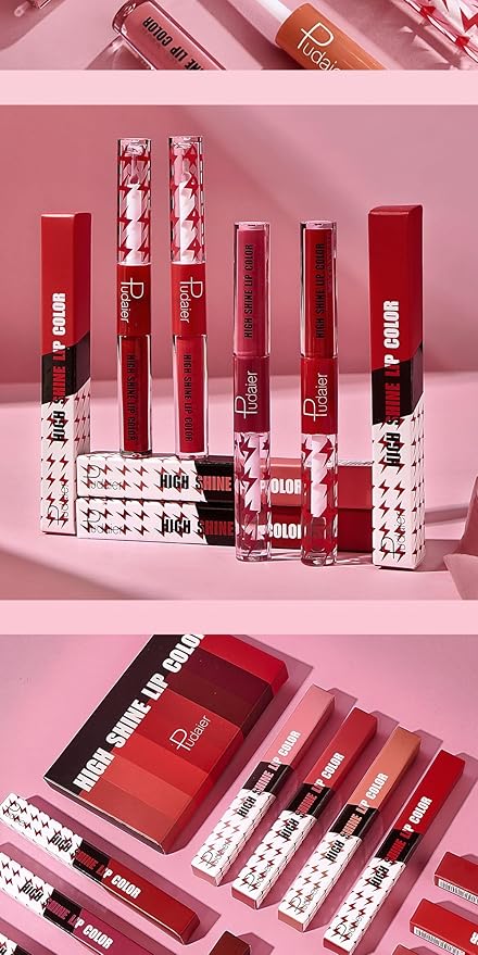 Generic Y-HaLi Double Headed Lip Gloss Moisturizing Lip Oil - Does Not Fade, Honey Lip Gloss and Red Lips - Long-lasting Formula (#01-#08)