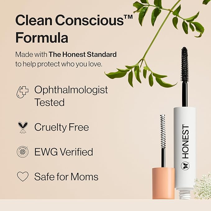 Honest Beauty 2-in-1 Extreme Length Mascara + Lash Primer 3-Pack | Cruelty Free + Safe for Sensitive Eyes | 0.27 fl oz each (pack of 3)