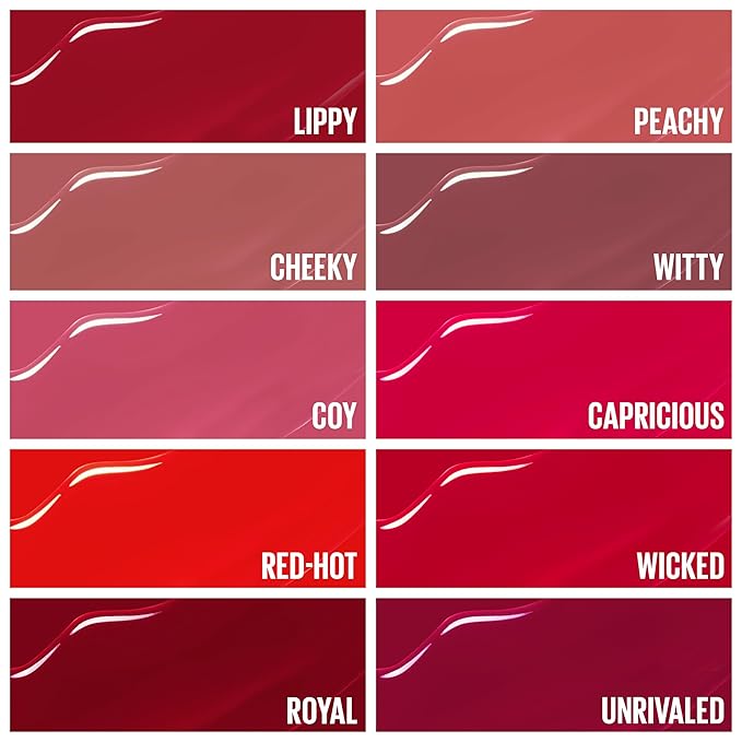 Maybelline Super Stay Vinyl Ink Longwear No-Budge Liquid Lipcolor Makeup, Highly Pigmented Color and Instant Shine, Unrivaled, Berry Burgundy Lipstick, 0.14 fl oz, 1 Count