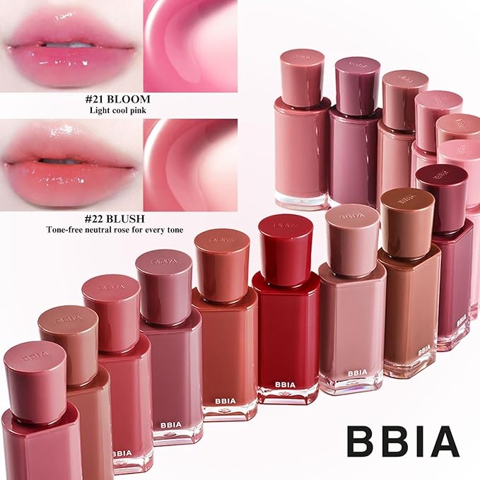 BBIA Glow Tint – Lip Plumping Volumizing Glossy & Glowy Lip Stain Naturally Moisturizing Comfortable Texture Lightweight Long-Lasting Vivid Color Non-Sticky Korean Makeup (01 CHAI, Pack of 1)
