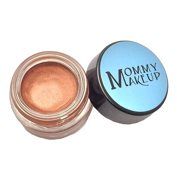 Mommy Makeup Any Wear Creme Eyeshadow - Waterproof, Crease-Proof, Long Lasting, High Pigment, Oil-free - Cream to Powder for Eyes, Cheeks & Lips (Hot Fudge)