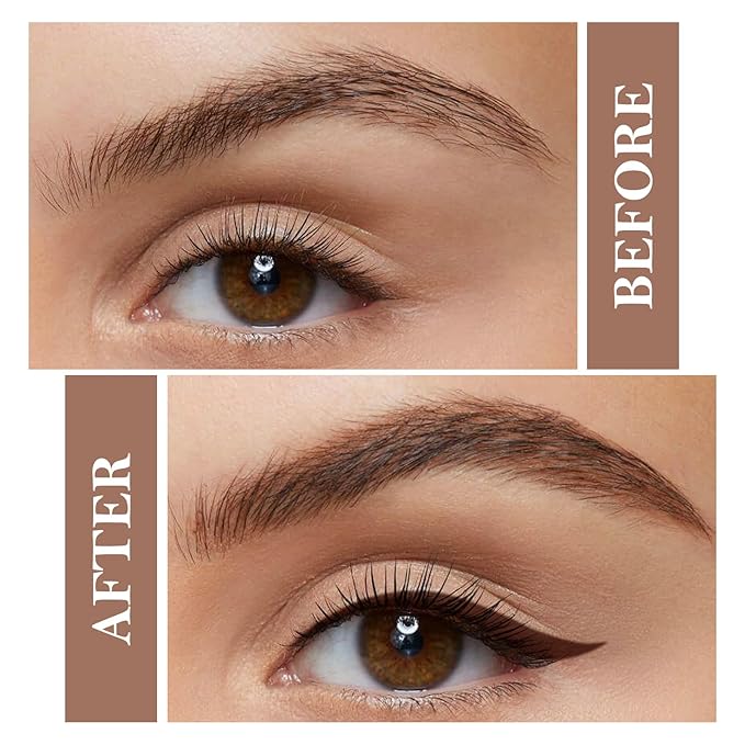 AFGHOUZ Cream Eyebrow Duo Kit, Brow Powder and Eyeliner Gel, Eye Brow Pomade Waterproof Highly Pigmented, Filler Thicker Brows, with Dual Head Brush