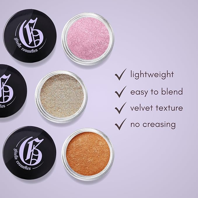 White Sapphire Loose Mineral Eyeshadow - Organic, Talc-Free, Sparkly Eyeshadow Palette, Iridescent Shimmer, Cream & Metallic Options, Pink Glitter, Make Up Eye Shadow