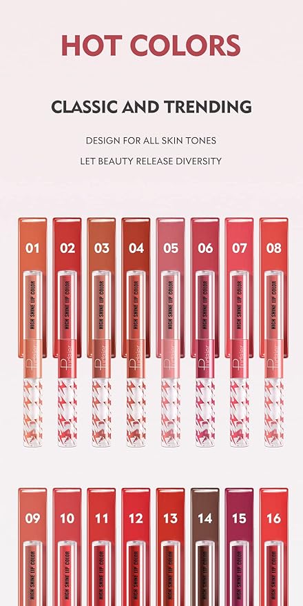 Generic Y-HaLi Double Headed Lip Gloss Moisturizing Lip Oil - Does Not Fade, Honey Lip Gloss and Red Lips - Long-lasting Formula (#09)