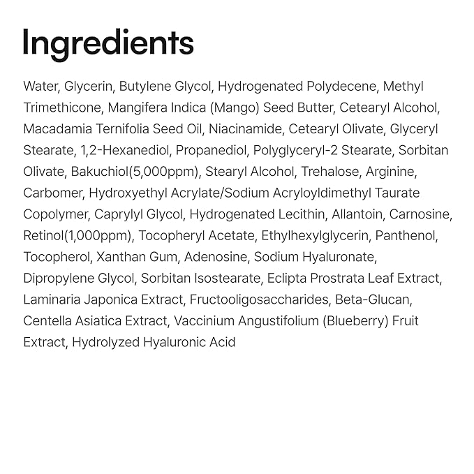 Retinol 0.1% Cream with Bakuchiol 0.5% – Gentle Daily Retinoid Treatment for Sensitive Skin, Wrinkles & Dark Circles, Eye, Face & Neck – Korean Skincare, 30 ml (1.01 fl oz)