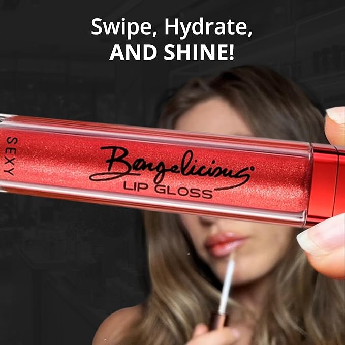 Red Lip Gloss for Women – Long Lasting, Non-Sticky Gloss with Vitamin E – High Shine Finish, Clean Formula – Red Lipgloss, 1 Pack