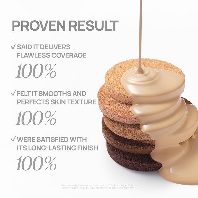 BANILA CO Covericious Ultimate Cover Cushion | Up to 100HR Long-Wear Foundation | 20 Shades for All Skin Tones | Matte & Lightweight Finish | Korean Cushion Foundation (14g / 0.49 oz), 40C COCOA