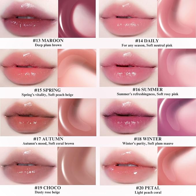 BBIA Glow Tint – Lip Plumping Volumizing Glossy & Glowy Lip Stain Naturally Moisturizing Comfortable Texture Lightweight Long-Lasting Vivid Color Non-Sticky Korean Makeup (12 COCO, Pack of 1)