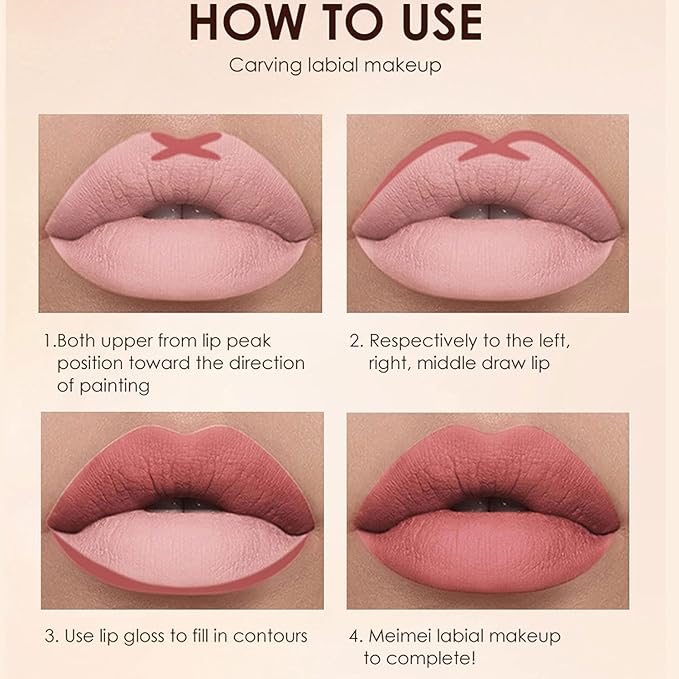 BestLand 12Pcs Matte Liquid Lipstick + Lip Liner Pens Set, Velvety Nude Lip Stain Waterproof Long Wear Makeup Gift Set