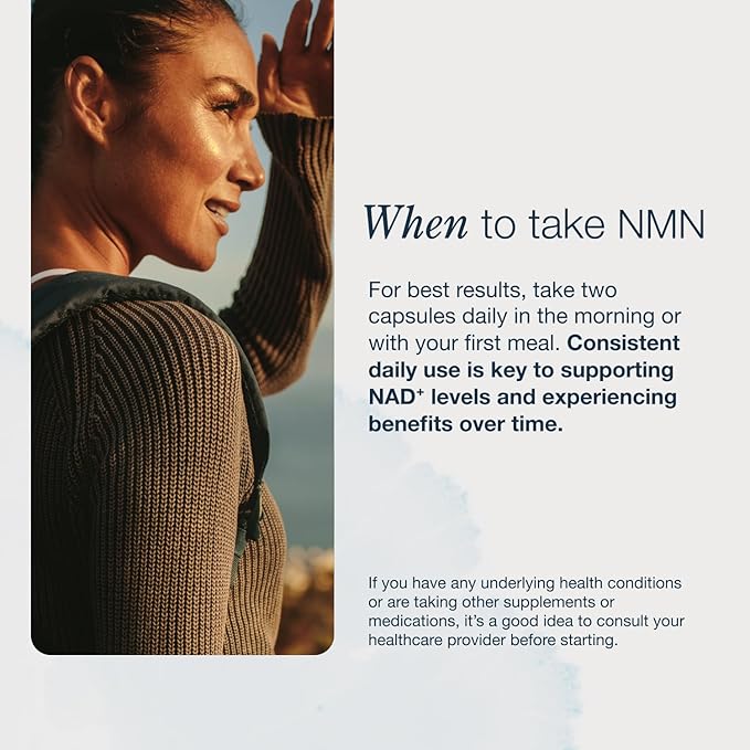 InfiniWell NMN Supplement - NAD+ Supplement Alternative with Resveratrol & Pterostilbene - Supports NAD+ Production - Anti Aging Support for Brain, Heart & Digestion (60 Capsules)