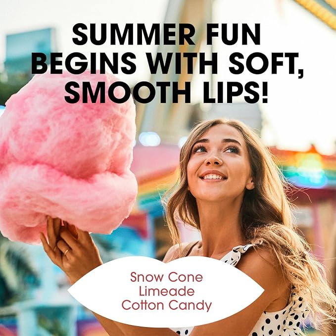 ChapStick Lip Care Set, Vacation Getaway Collection 3-Pack – Snow Cone, Limeade, Cotton Candy Lip Balm, 0.15 Oz Ea