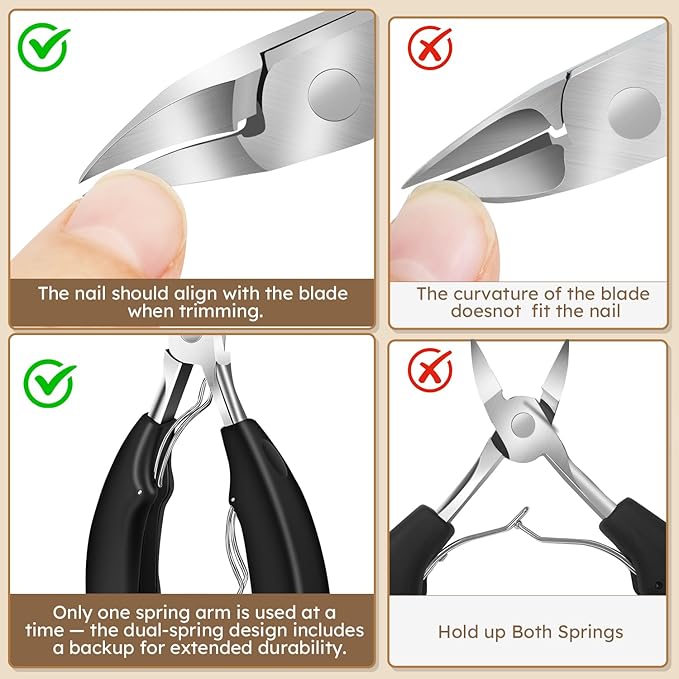 2026 Toenail Clippers for Thick Nails for Seniors, Nail Clippers for Men Angled Head, Toe Nail Clippers Slanted, Wide Jaw Opening with Catcher, Heavy Duty Ingrown Toenail Clippers Long Handle