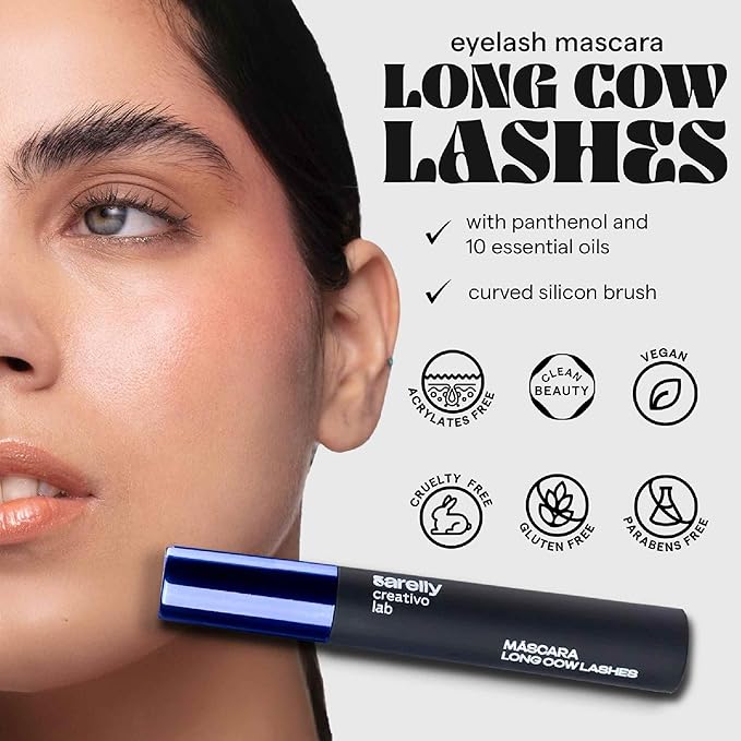 SARELLY, Eye Kit, Long Cow Lashes Mascara + Lavadero Eye Makeup Remover, Sarelly Creative Lab