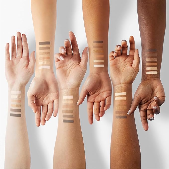 Nudes Series Mini Eyeshadow Palette, Velvety Matte Finish, 6 Nude Taupe & Brown Neutral Eye Shadows, Travel Friendly Size, Vegan, Cruelty-free,Long-lasting