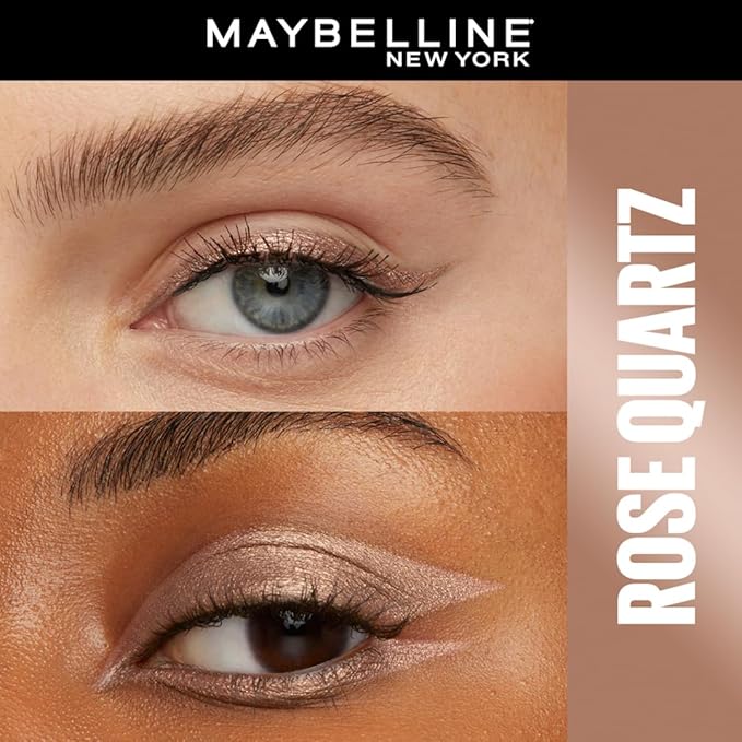 MAYBELLINE New York Tattoo Studio Long-Lasting Sharpenable Eyeliner Pencil, Glide on Smooth Gel Pigments with 36 Hour Wear, Waterproof Rose Quartz 0.04 oz