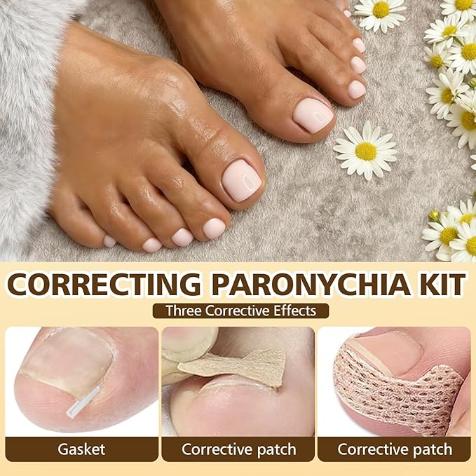 Ingrown Toenail Corrector Kit with Magnifier and Correction Strips, Professional Ingrown Toenail Treatment Tools Set, Safe and Effective Nail Care for Home Use
