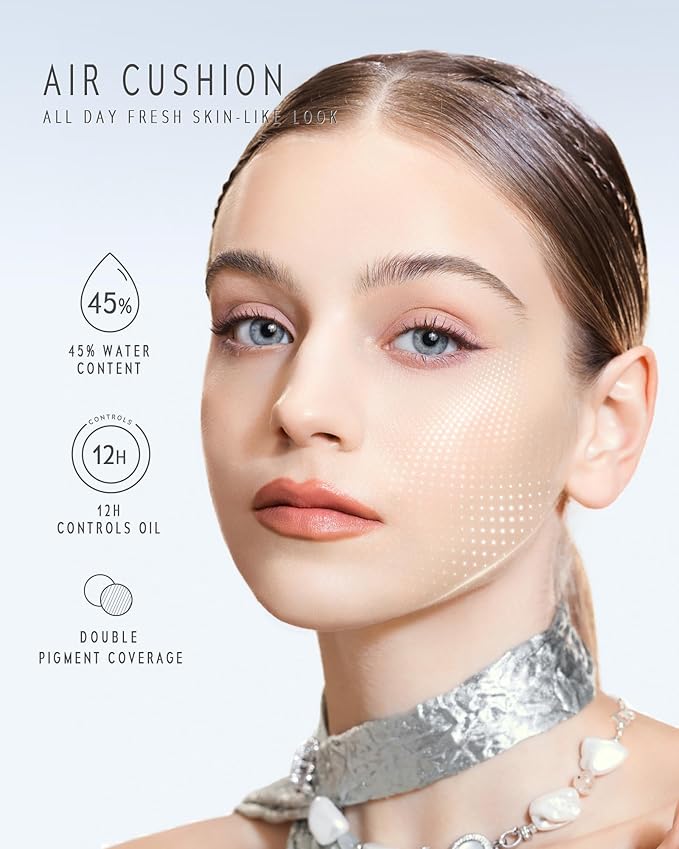TIMELESS LUMINA MATTE PERFECTION CUSHION | Full Coverage, Weightless, Skin fit, Velvety Matte Finish, Oil-Control Waterproof Foundation, Sweatproof Flawless BB Cream CC (00 BARE)