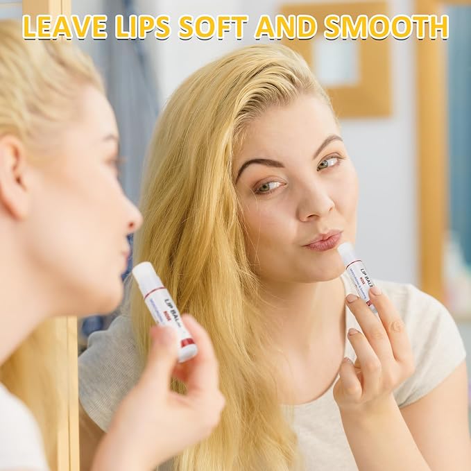 DMSKY Natural Lip Balm Bulk 36 Pack, Moisturizing Lip Balm with Vitamin E and Coconut Oil, Lip Care Product for Chapped Lips-12 Flavors