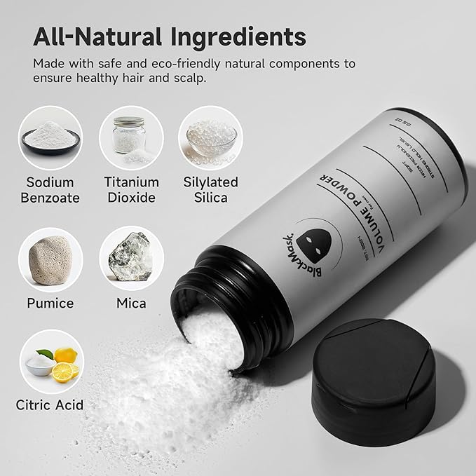 Texture Powder for Men, Easy to Apply - Instantly Adds Texture & Volume, Strong Hold, Hair Powder for Men (Pack of 2)