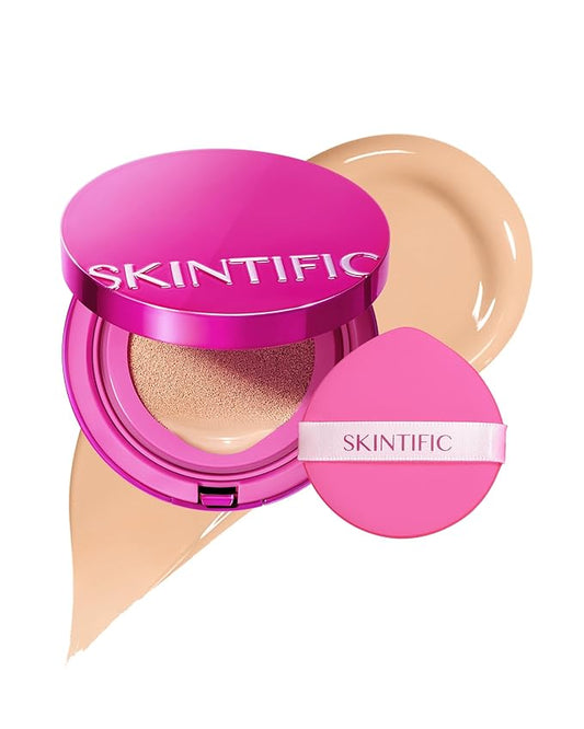Cover Glow Perfect Cushion Foundation, Healthy-glow Finish, Natural Coverage, Moisturizing, Lightweight, Milk Touch Cushion,Winter Foundation，SPF 50 PA+++(#02 Ivory)