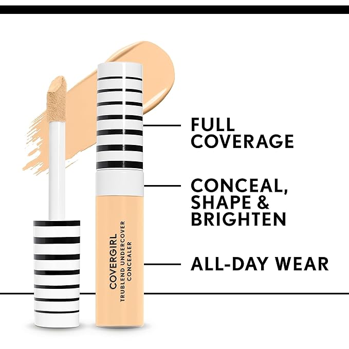 COVERGIRL TruBlend Undercover Concealer, Natural Ivory, 0.33 Fl Oz (Pack of 2)