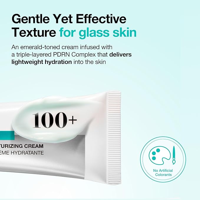 ANUA PDRN Hyaluronic Acid 100 Moisturizing Cream, Lightweight Hydrating Moisturizer with Salmon DNA, Hyaluronic Acid, Collagen For Glass Skin, Korean Skin Care (60ml / 2.02 fl. oz)
