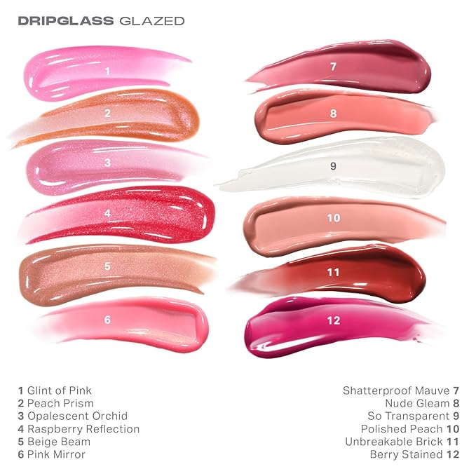 MORPHE Dripglass High Shine Lip Gloss - Semi-Sheer or Full Coverage Lip Color with Glass-Like Shine and Nonsticky Finish - Infused With Squalane & Vitamin E - Beige Beam (0.13 Fl Oz)