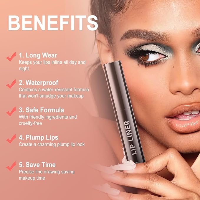 OETUIOW Lip Tint Stain Peel Off - Waterproof Lip Liner Stain, Moisturizing Long-Lasting Lip Stain, Create A Natural Lip Color, Enhancing Complexion for All Skin Types (Mauve, 0.12 Fl Oz (Pack of 1))