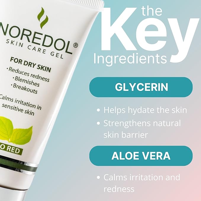 Redness Relieving Moisturizer for Face - Treatment for Dry Skin Facial Relief - Soothes Redness-Prone Skin and Irritation - Fragrance Free 0.5 oz