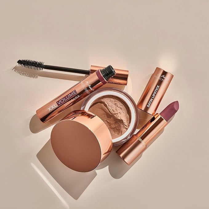 M. Asam Magic Finish Satin Lipstick (0.14 Oz) in a Lovely Melon Shade, Long-lasting, Silky matte finish without drying out, creamy texture nourishes with Hyaluronic Acid