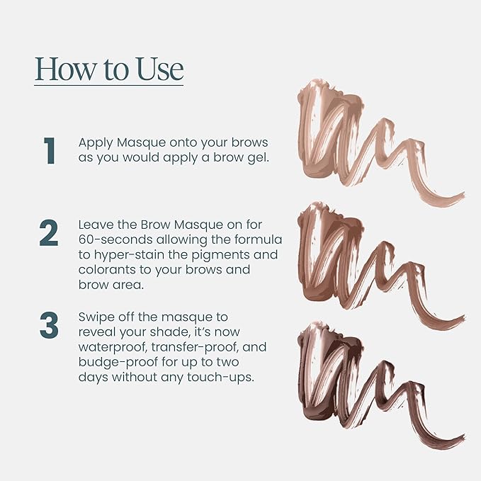 Wonderskin Wonder Blading Brow Stain & Go Masque - Long Lasting Eye Brow Tint, Transfer Proof and Smudge Proof Eyebrow Tint Stain (Blonde)