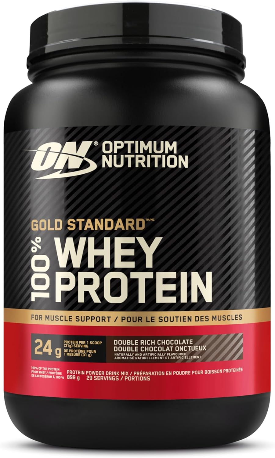 Gold Standard 100% Whey Protein Powder, Double Rich Chocolate 1.98 Pound (Packaging May Vary)