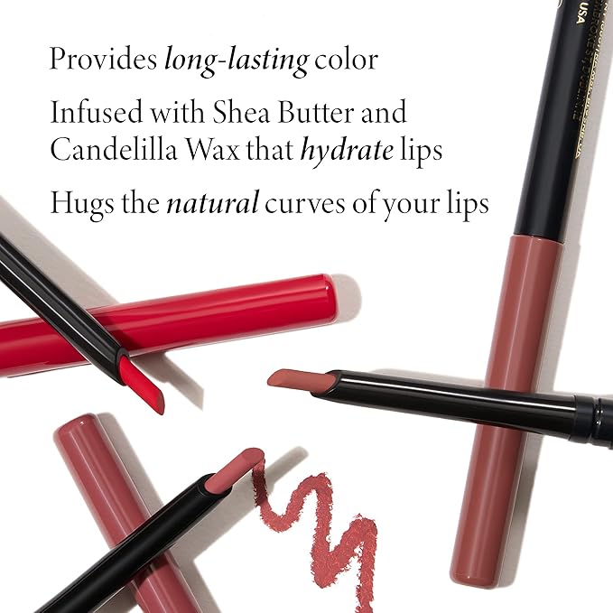 LAURA GELLER NEW YORK Modern Classic Lip Liner, Luxurious Creamy Long Lasting Lip Liner, Prevents Feathering and Fading, Nice Neutral