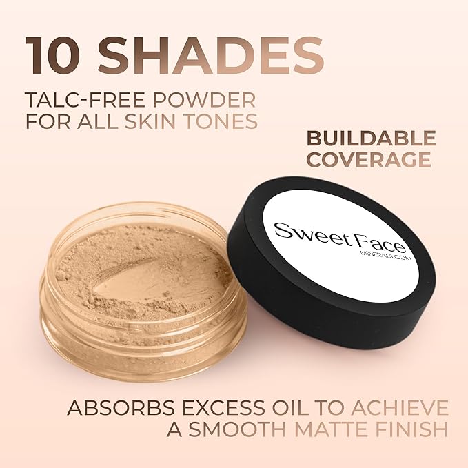 WARM FOUNDATION- Most Neutral Shade (20g Mid Size Sifter Jar) – Mineral Loose Powder Makeup – Lightweight Matte Finish, Long Wear, Natural Look – SPF 30